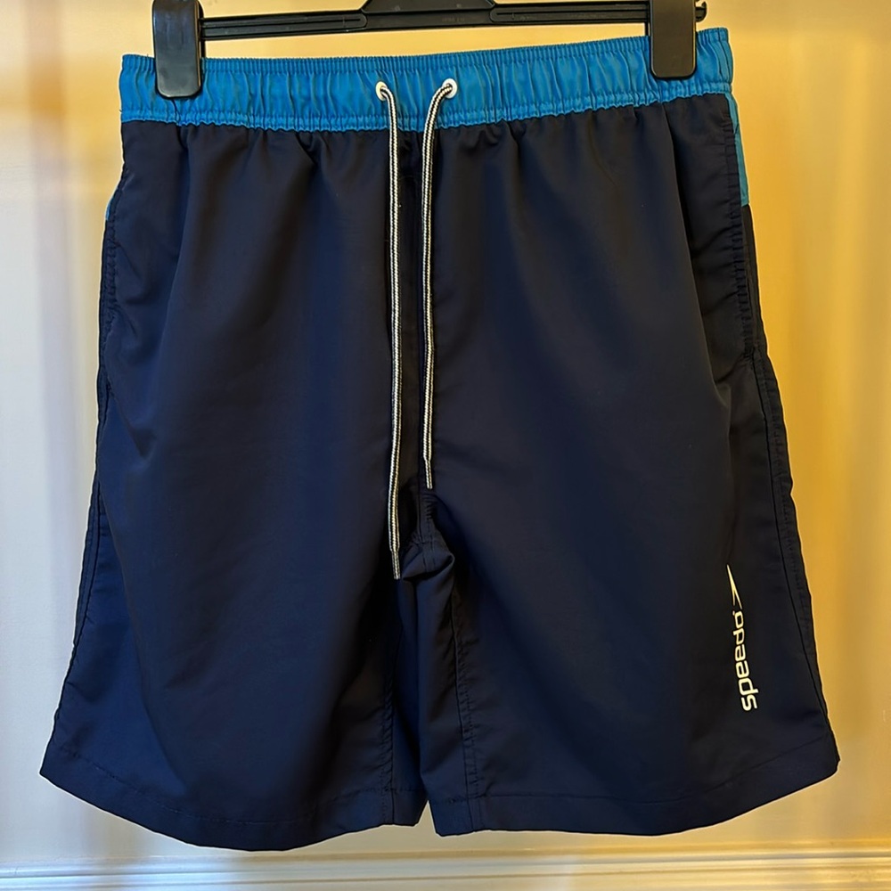 Speedo, men’s Large, Navy Blue, Swim Shorts.